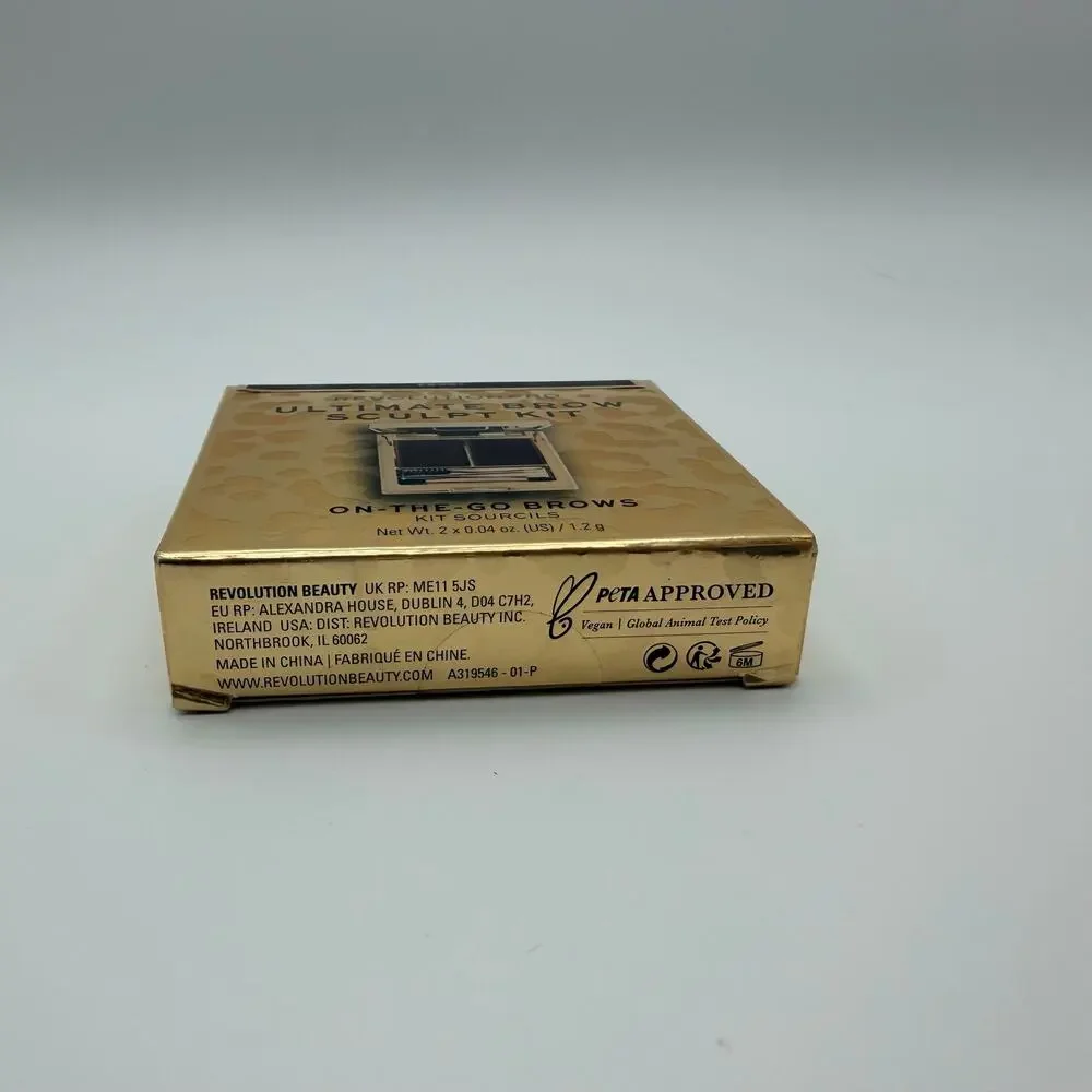 Revolution Pro Ultimate Brow Sculpt Kit Ebony NIB